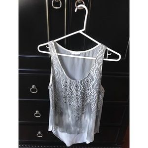 Cute XS Lush sleeveless blouse with hi-lo hem